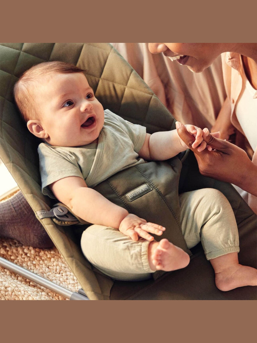 BabyBjorn Bouncer Bliss – Woven, Classic Quilting, Dark Green
