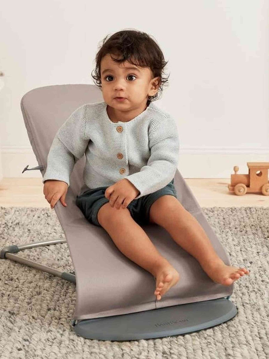 BabyBjorn Bouncer Bliss – Woven, Classic Quilting, Sand Grey