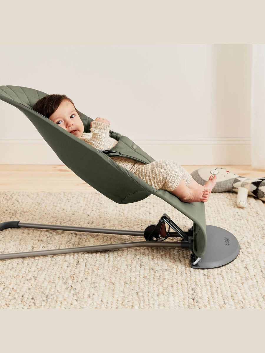 BabyBjorn Bouncer Bliss – Woven, Classic Quilting, Dark Green