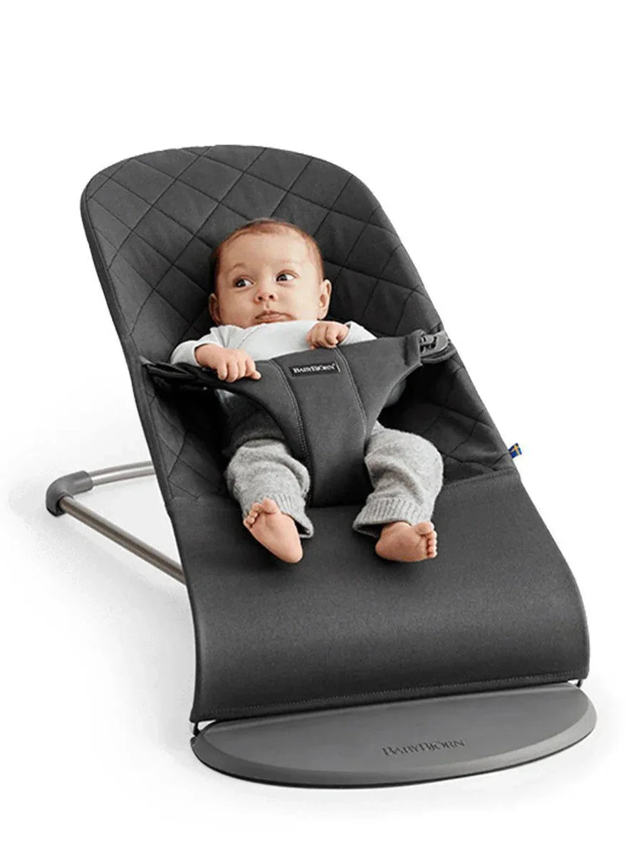 BabyBjorn Bouncer Bliss – Woven, Classic Quilting, Anthracite