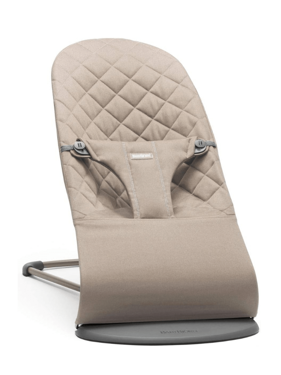 BabyBjorn Bouncer Bliss – Woven, Classic Quilting, Sand Grey