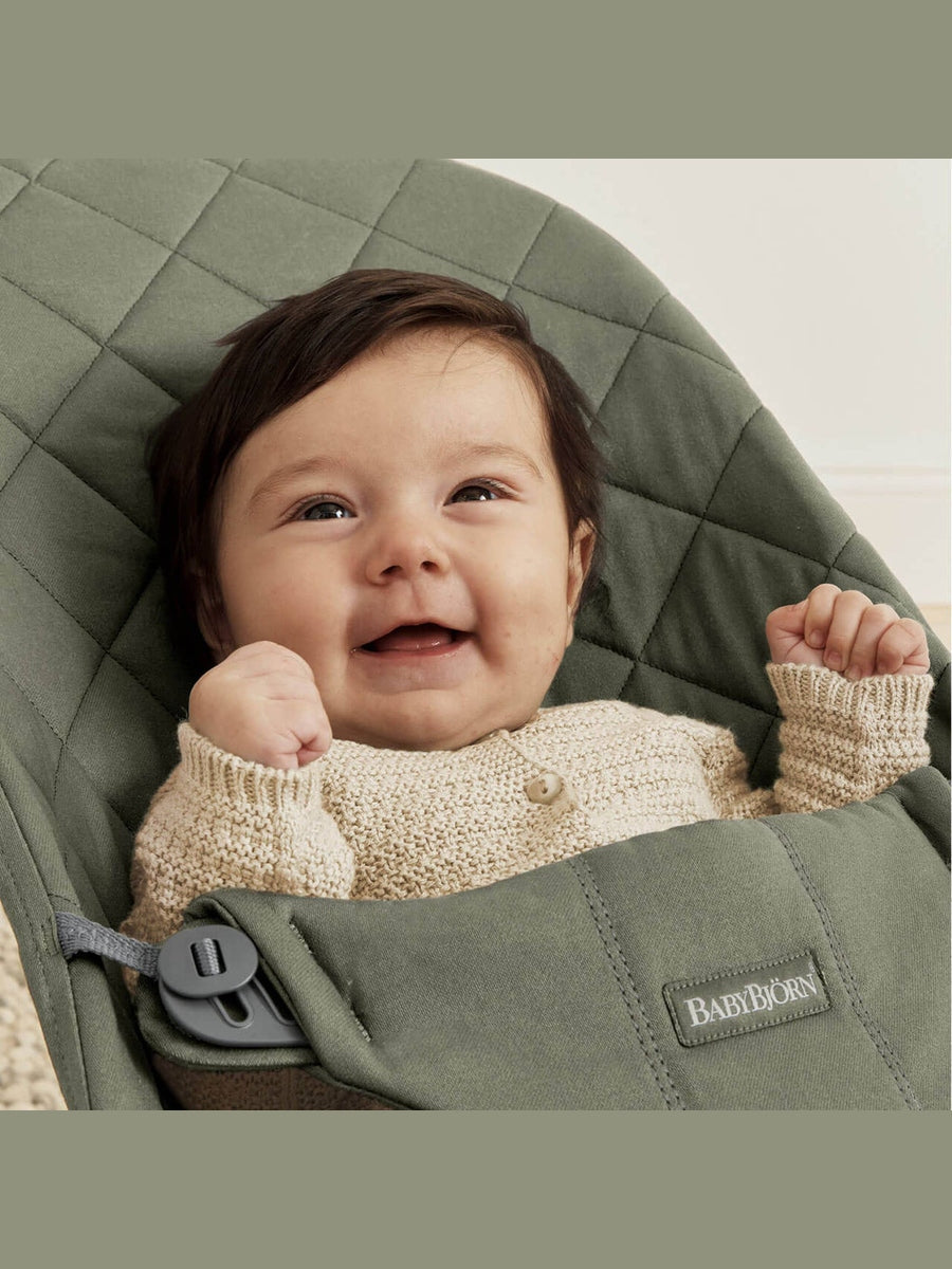 BabyBjorn Bouncer Bliss – Woven, Classic Quilting, Dark Green