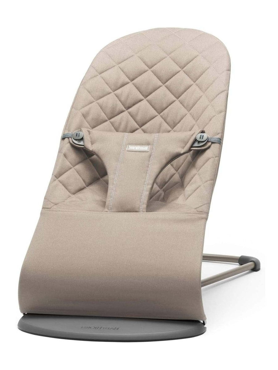 BabyBjorn Bouncer Bliss – Woven, Classic Quilting, Sand Grey