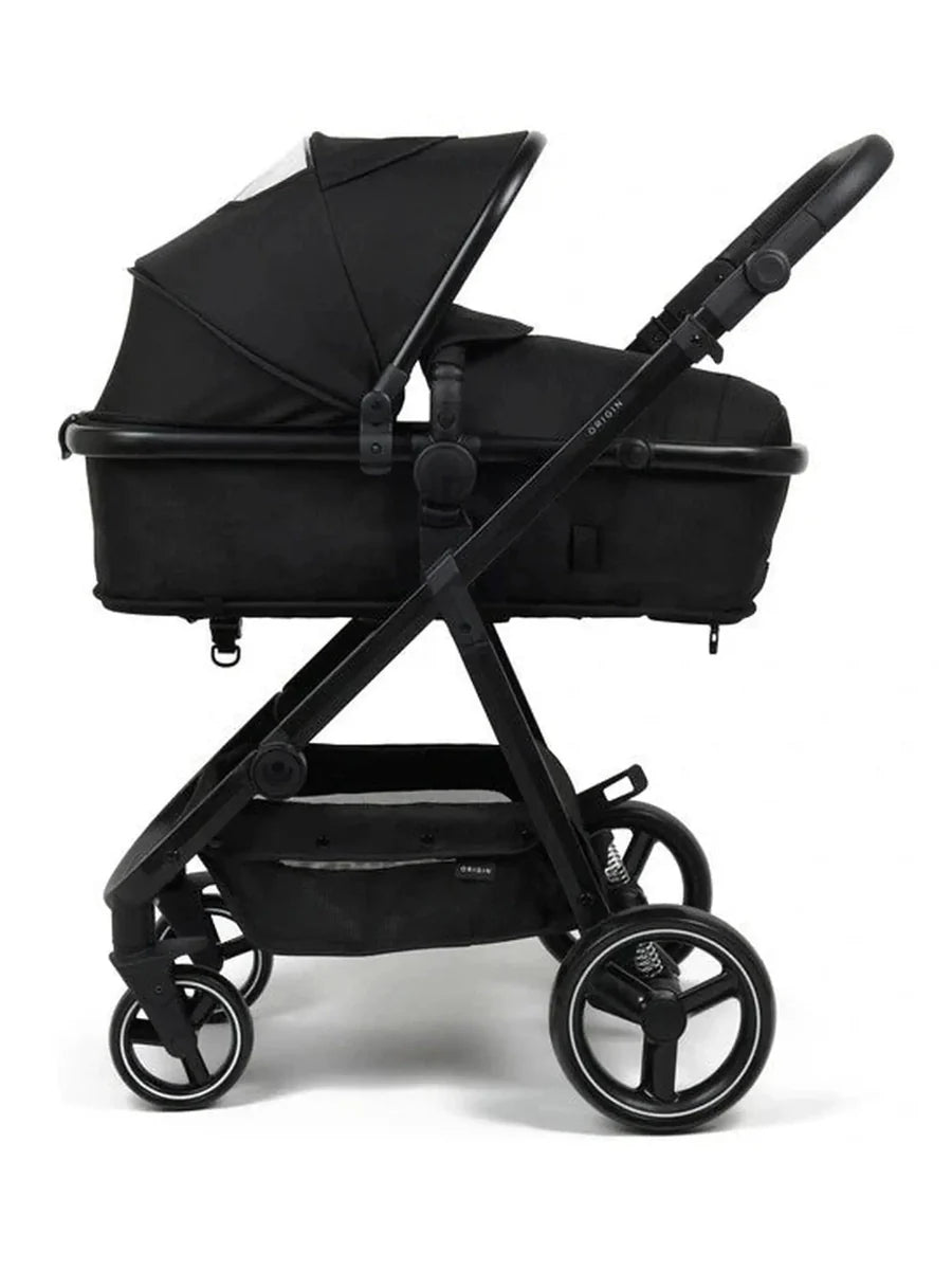 Babylo Origin i-Size 2-in-1 Travel System with EnfaSafe R129 Car Seat – Black