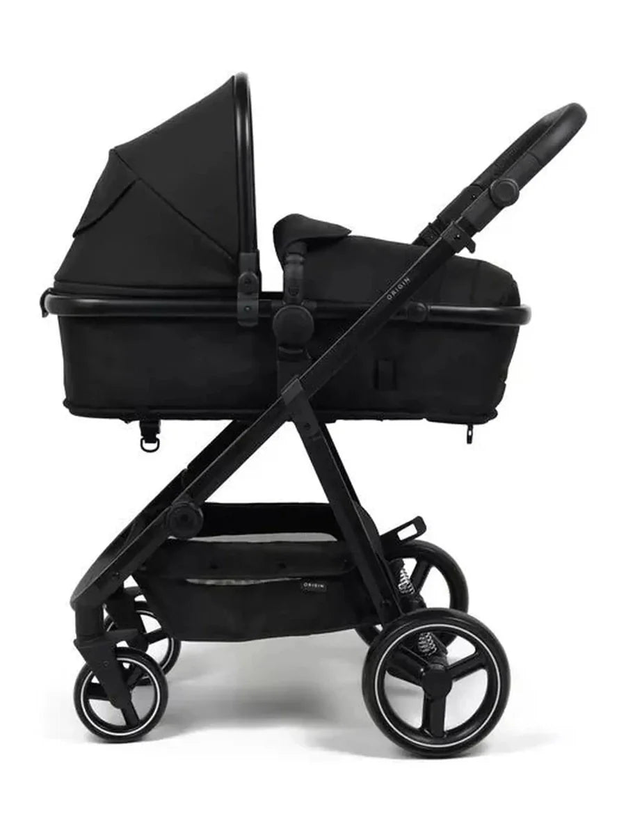 Babylo Origin i-Size 2-in-1 Travel System with EnfaSafe R129 Car Seat – Black