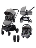 Bebeconfort Breeze Trio 3-in-1 Baby Stroller Travel System – Mineral Grey (0–4 Years)