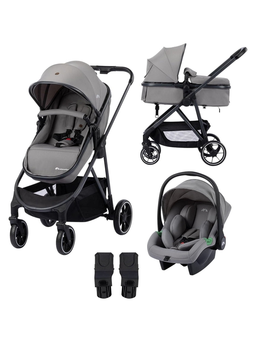 Bebeconfort Breeze Trio 3-in-1 Baby Stroller Travel System – Mineral Grey (0–4 Years)
