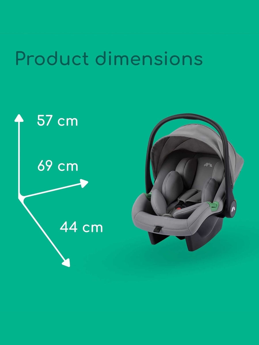 Bebeconfort Breeze Trio 3-in-1 Baby Stroller Travel System – Mineral Grey (0–4 Years)