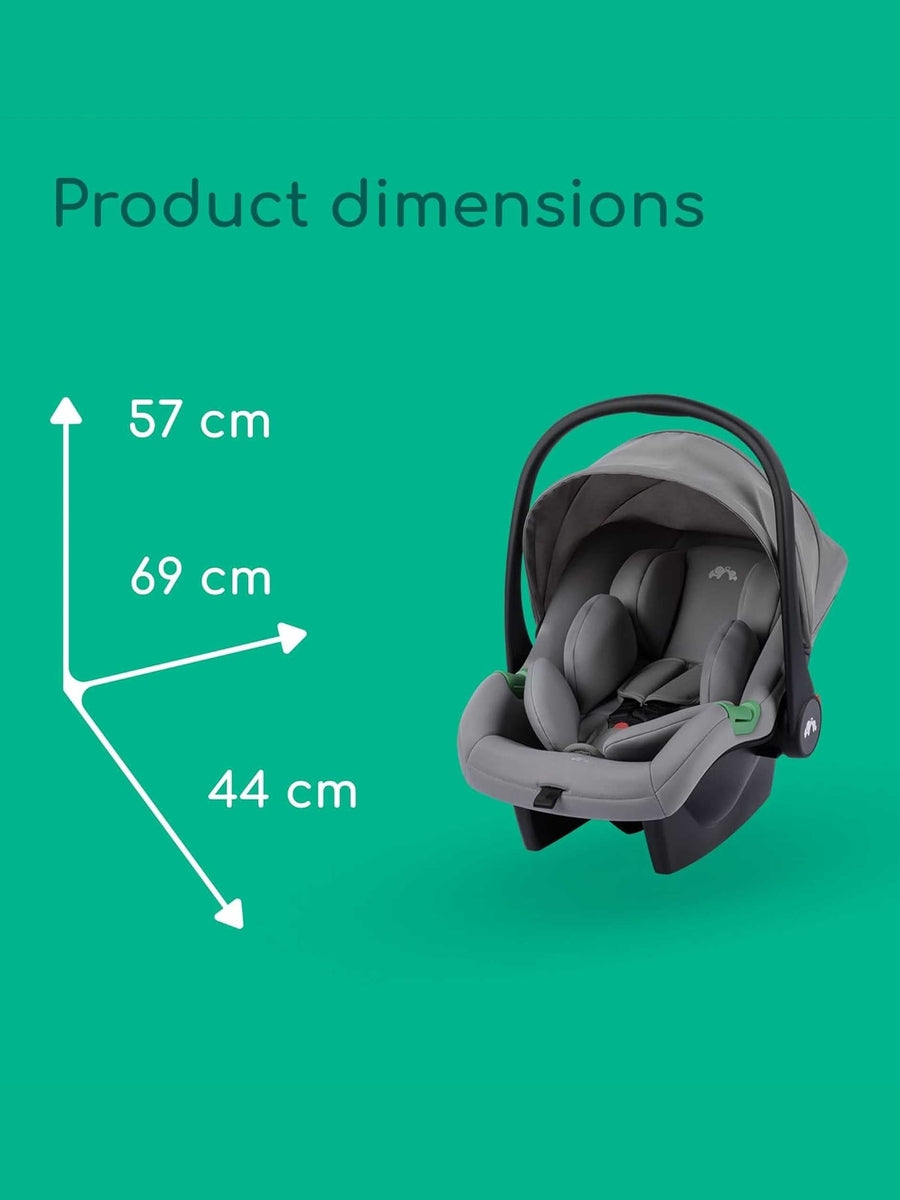 Bebeconfort Breeze Trio 3-in-1 Baby Stroller Travel System – Mineral Grey (0–4 Years)