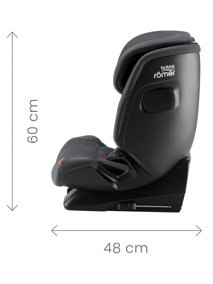 Britax Römer ADVANSAFIX 2 Z-Line i-Size Car Seat – Midnight Grey| 76–150 cm | From 15 Months to 12 Years