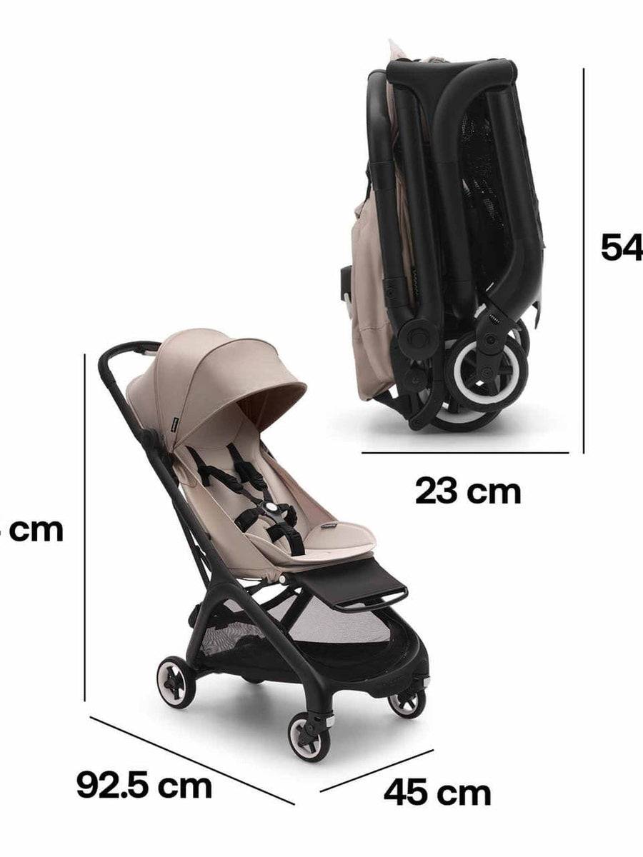 Bugaboo Butterfly Pushchair Ultra Compact City Stroller - Desert Taupe