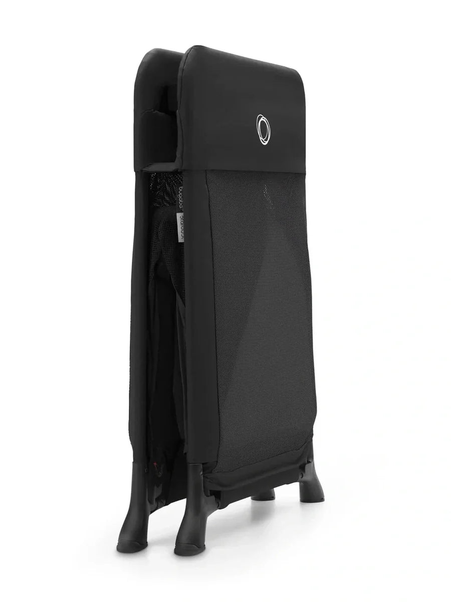 Bugaboo Stardust Travel Cot – Black | Pop-Up Folding Cot with Bassinet & Mattress
