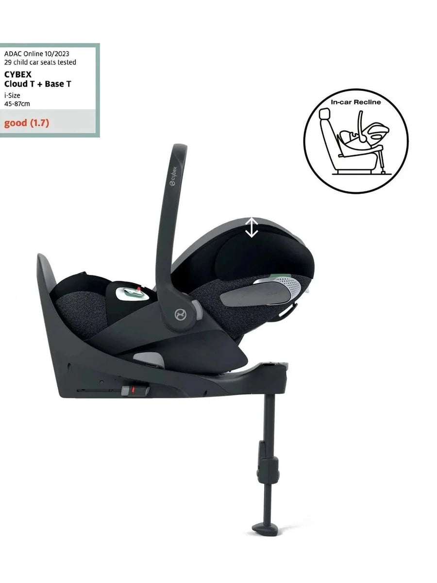 CYBEX Cloud T i-Size Rotating Baby Car Seat - Sepia Black