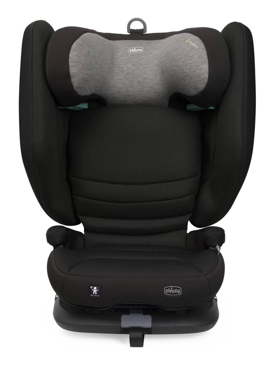 Chicco Fold & Go S i-Size Car Seat (100–150cm) Foldable Booster - Posh Black