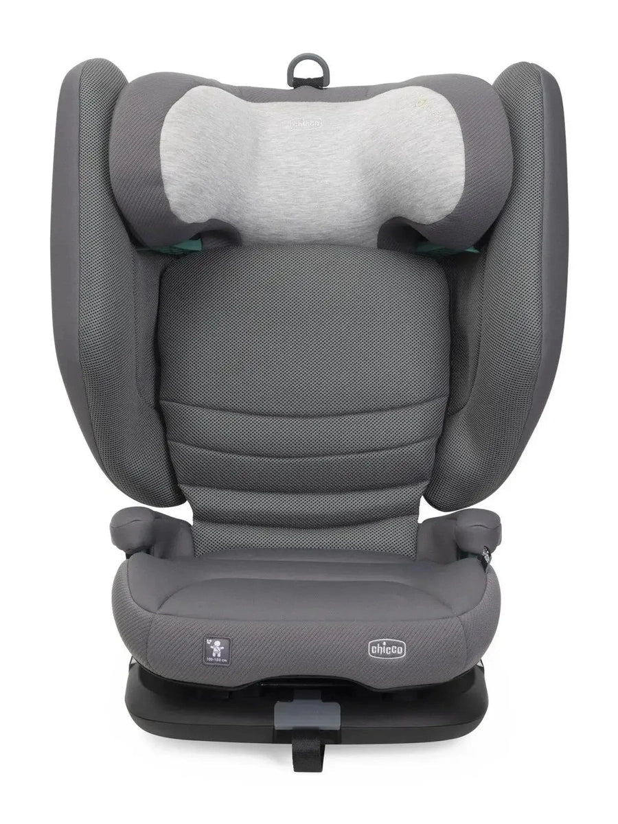 Chicco Fold & Go S i-Size Car Seat (100–150cm) Foldable Booster - Glam Grey