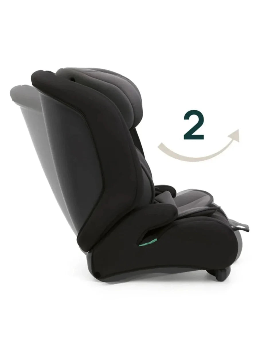 Chicco Gro-Up i-Size Car Seat (76–150cm) – Lightweight Belt-Fit Seat (15m–12y) Pure Black