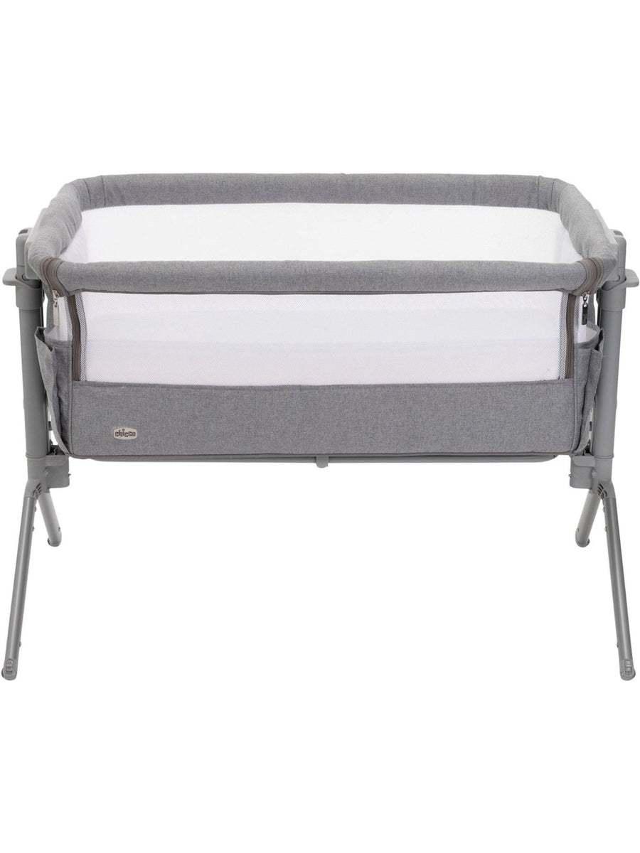 Chicco Next2Me Armonia Bedside Crib – Steel (0–6 Months)