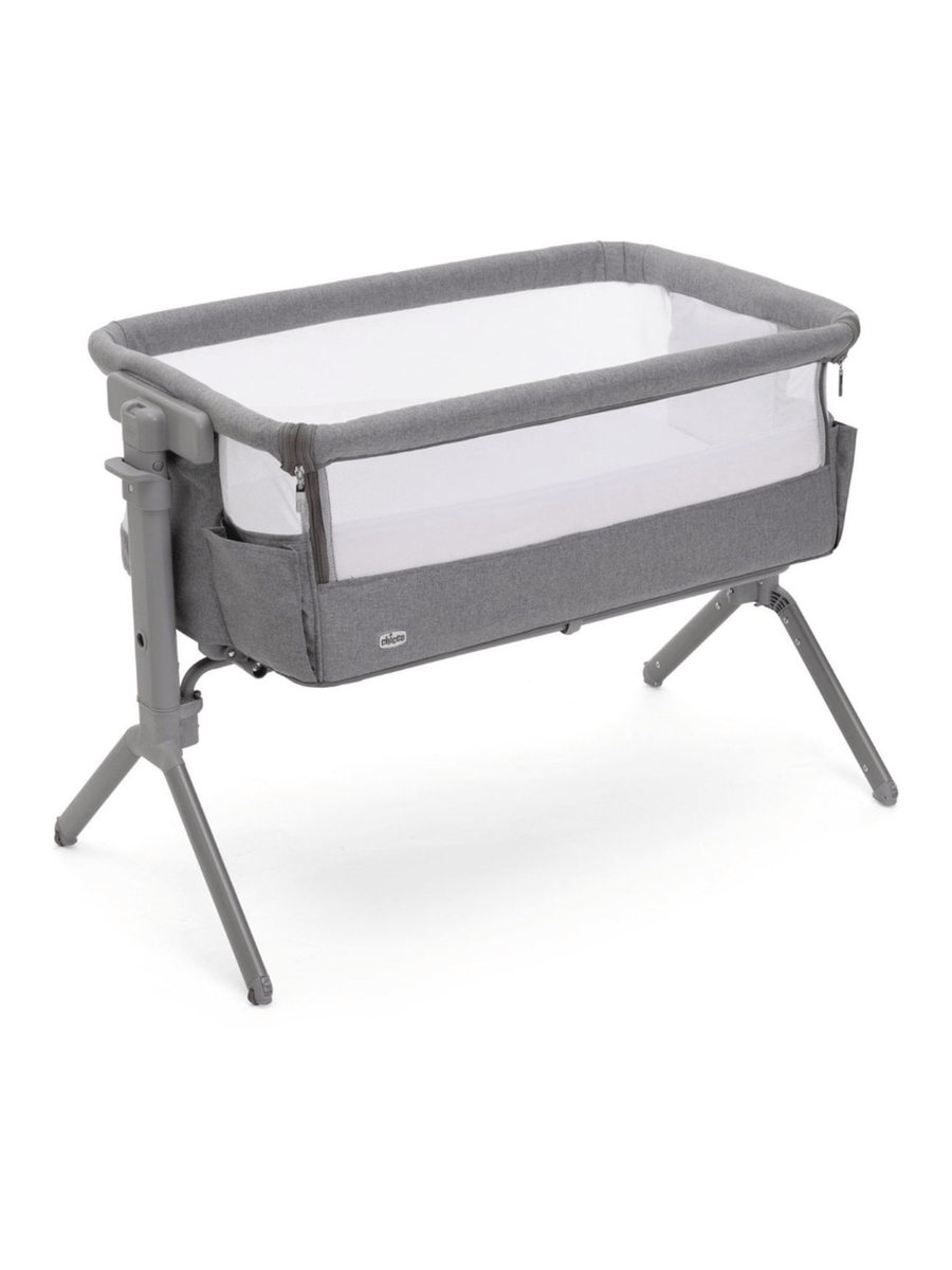 Chicco Next2Me Armonia Bedside Crib – Steel (0–6 Months)