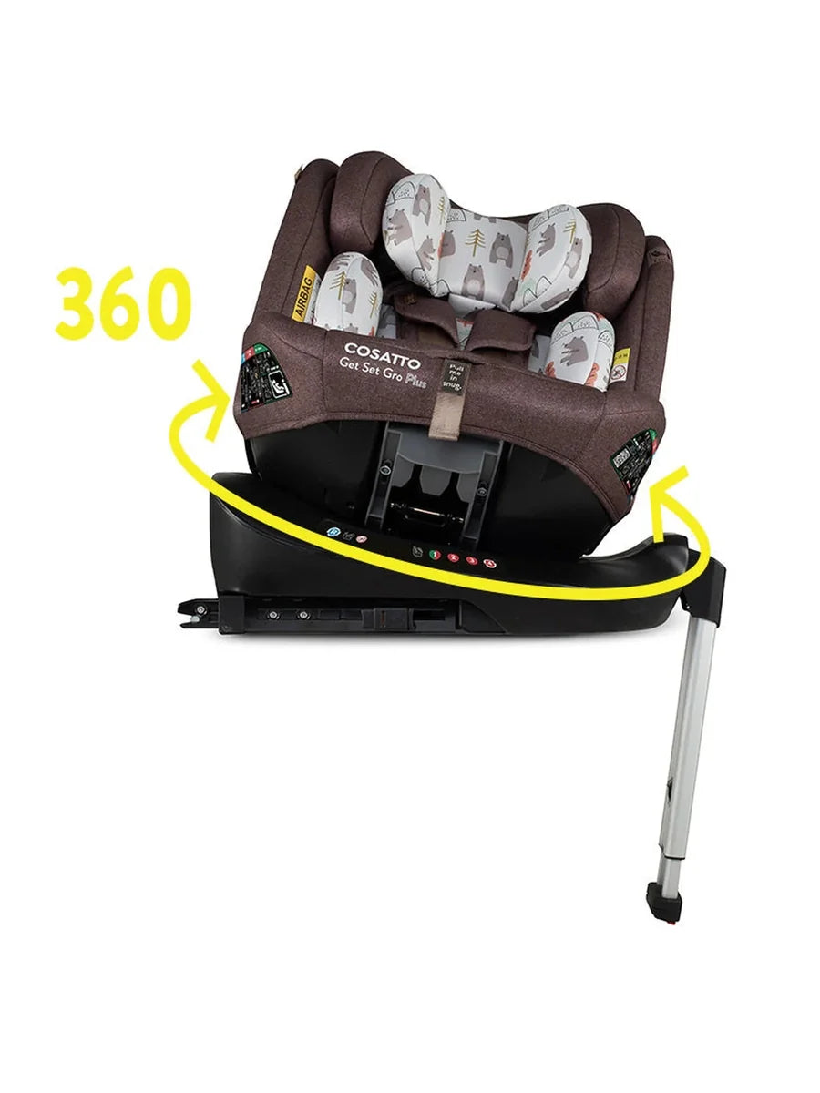 Cosatto Get Set Gro Plus i-Size 360 Car Seat – Bear Hug (40–150cm)
