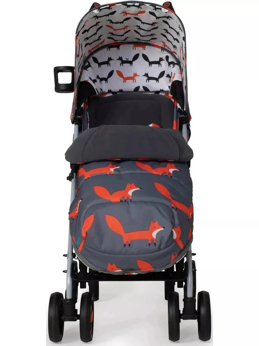 Cosatto Supa 3 Pushchair Stroller – Charcoal Mister Fox (Birth to 25kg)