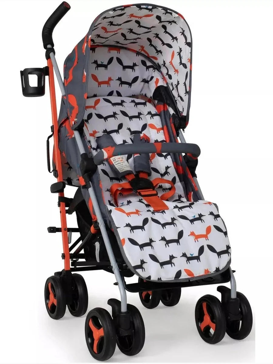 Cosatto Supa 3 Pushchair Stroller – Charcoal Mister Fox (Birth to 25kg)