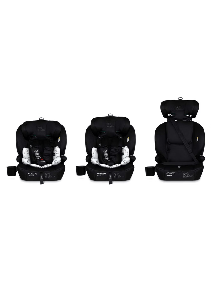 Cosatto Zoomi 3 i-Size Car Seat | 76–150cm | ISOFIX | Anti-Escape | From 15 Months to 12 Years Foxed