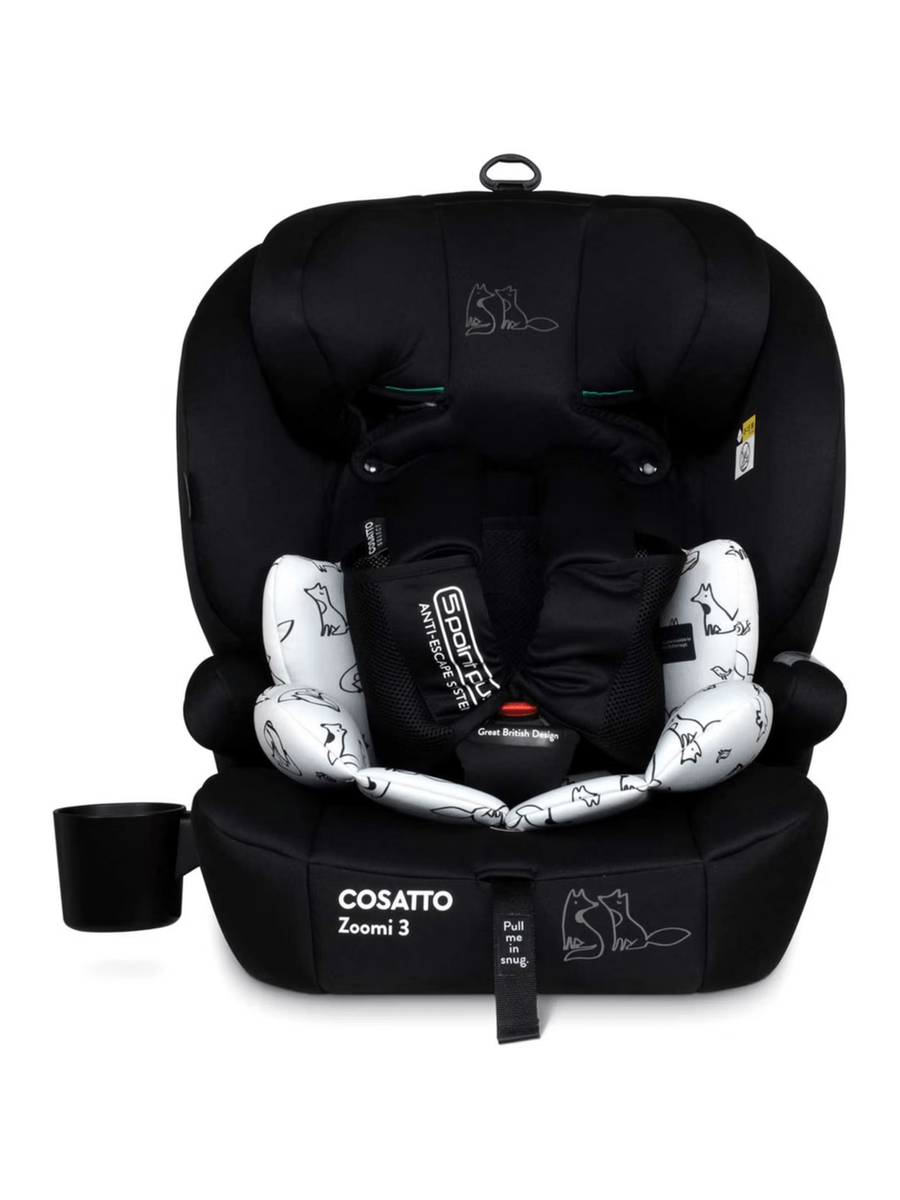 Cosatto Zoomi 3 i-Size Car Seat | 76–150cm | ISOFIX | Anti-Escape | From 15 Months to 12 Years Foxed