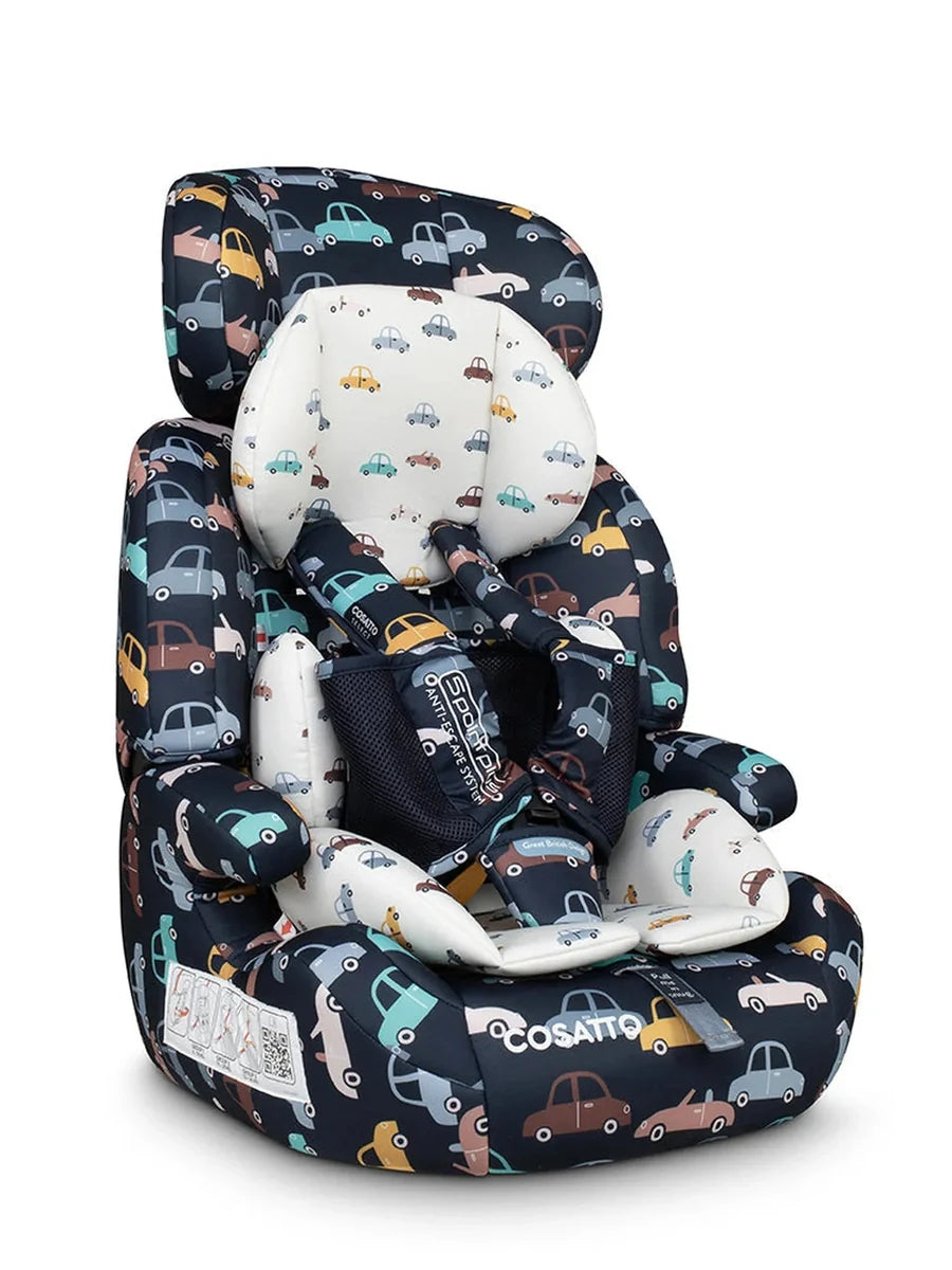 Cosatto Zoomi Group 1/2/3 Car Seat with Anti-Escape System – Beep Beep