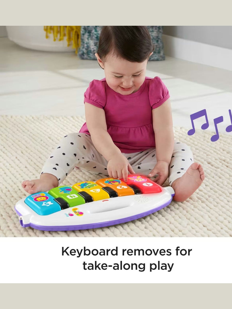 Fisher-Price Deluxe Kick & Play Piano Gym | Smart Stages Baby Play Mat with Lights, Music & 5 Toys