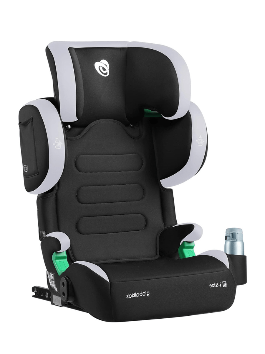 Globalkids Toddler i-Size High Back Booster Car Seat ISOFIX Black
