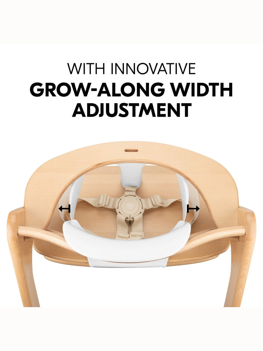 Hauck Alpha+ Economy High Chair Bundle - Wooden High Chair - Beech Natural