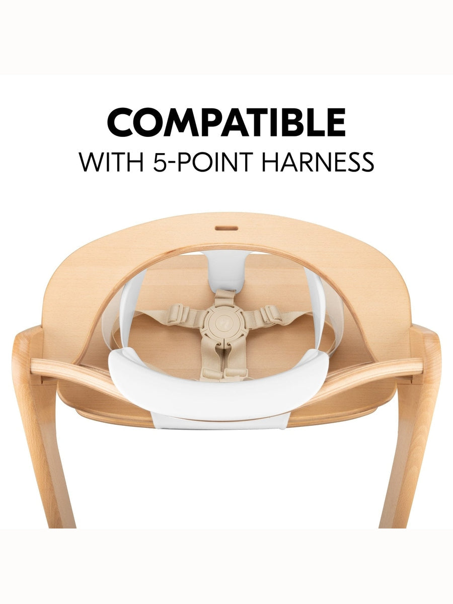 Hauck Alpha+ Economy High Chair Bundle - Wooden High Chair - Beech Natural