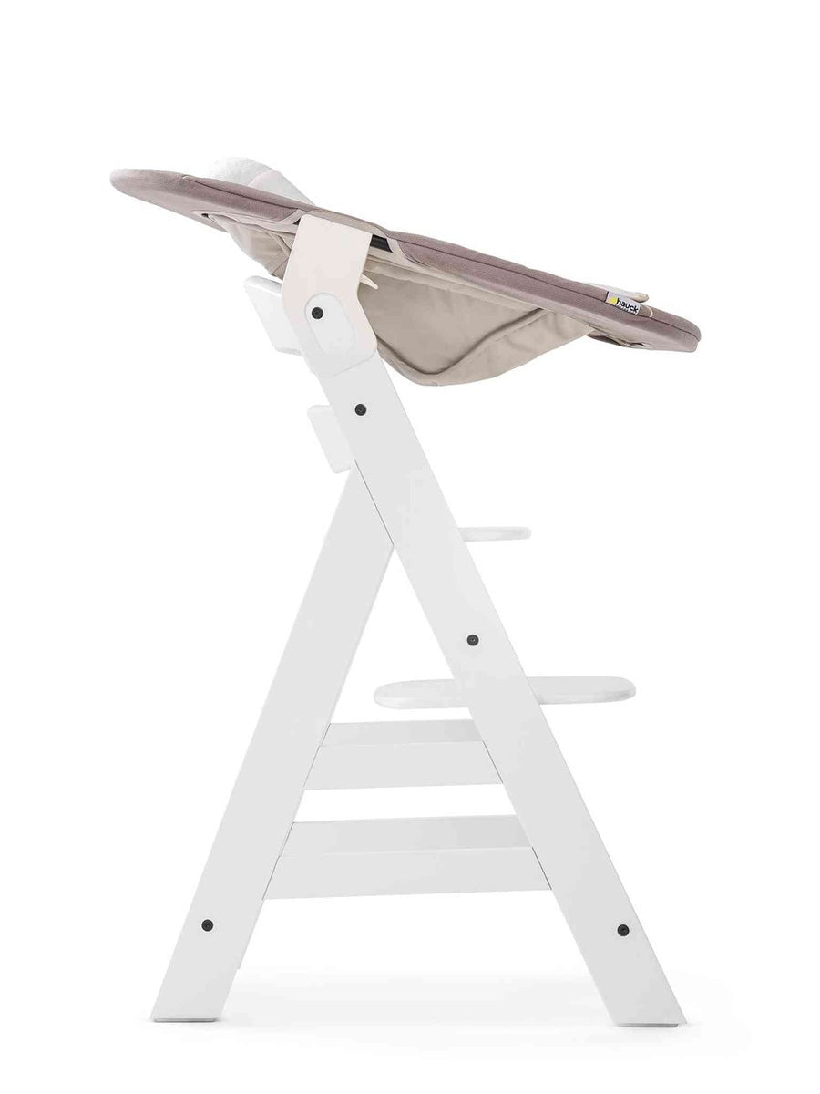 Hauck Alpha+ Economy High Chair Bundle - Wooden High Chair - Beech Natural
