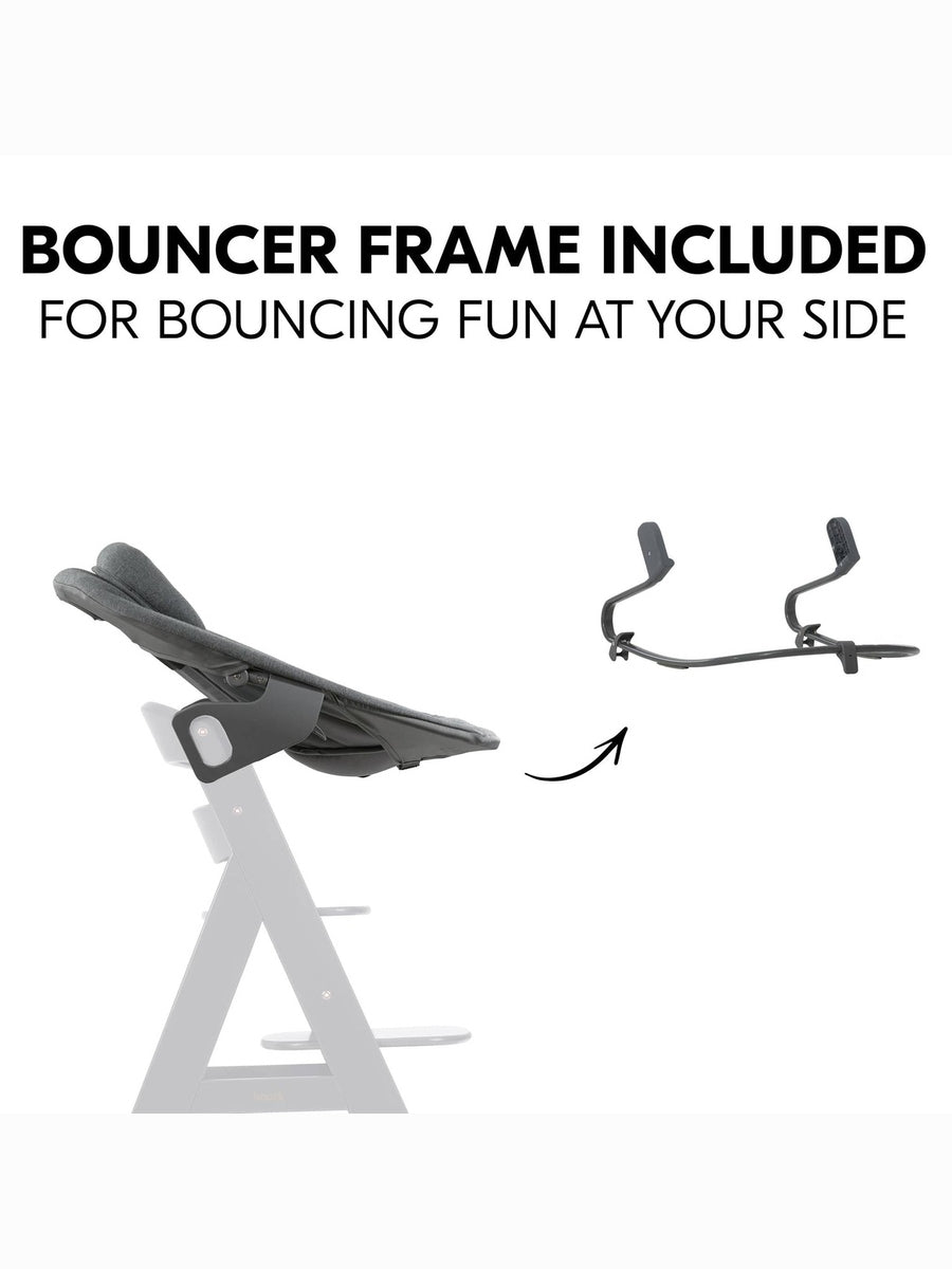 Hauck Alpha+ Premium Bundle Grey High Chair - Beech Grey