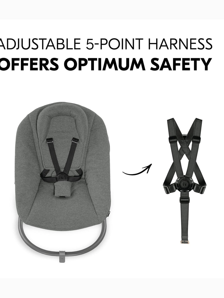 Hauck Alpha+ Premium Bundle Grey High Chair - Beech Grey