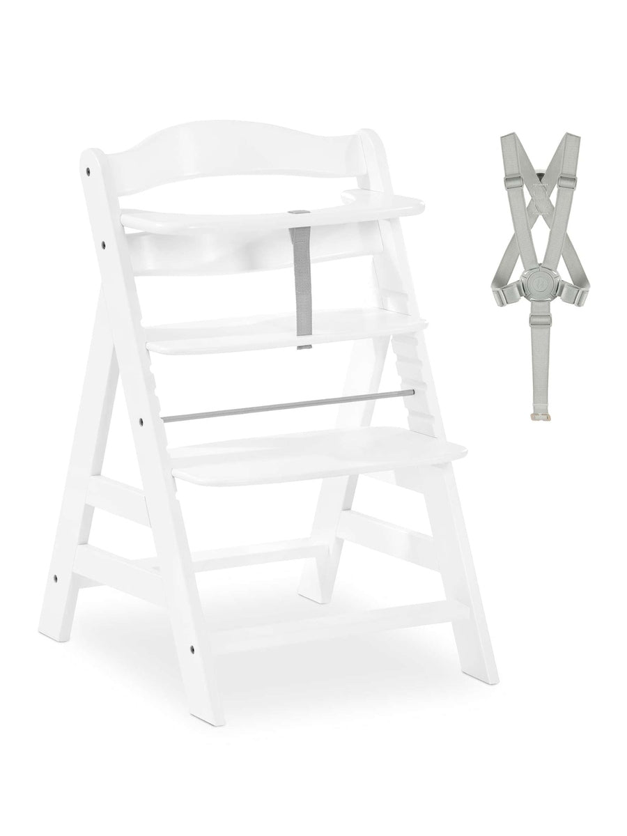 Hauck Alpha+ Premium High Chair Bundle - Beech White