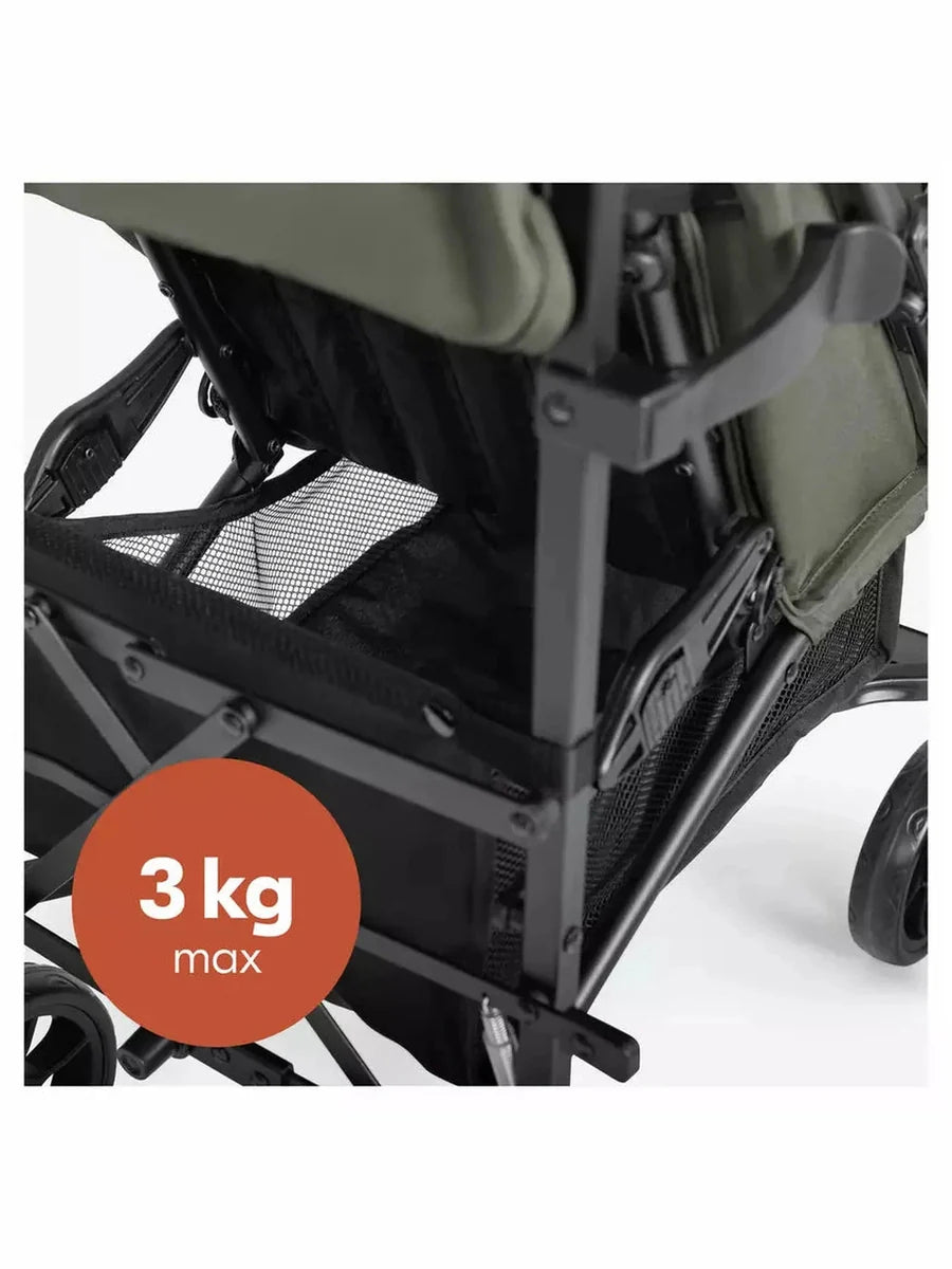 Hauck Fold N Care Pushchair – Black Lightweight Travel Stroller