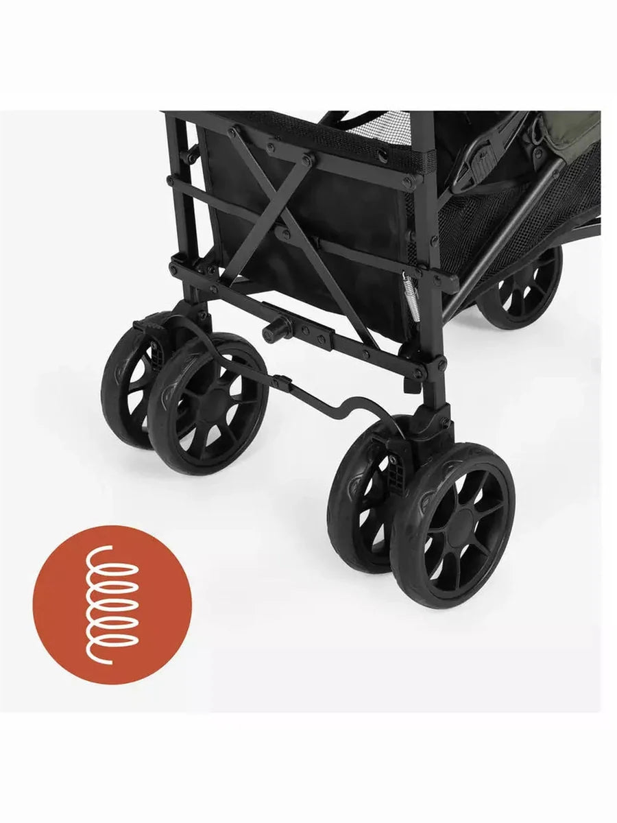 Hauck Fold N Care Pushchair – Black Lightweight Travel Stroller