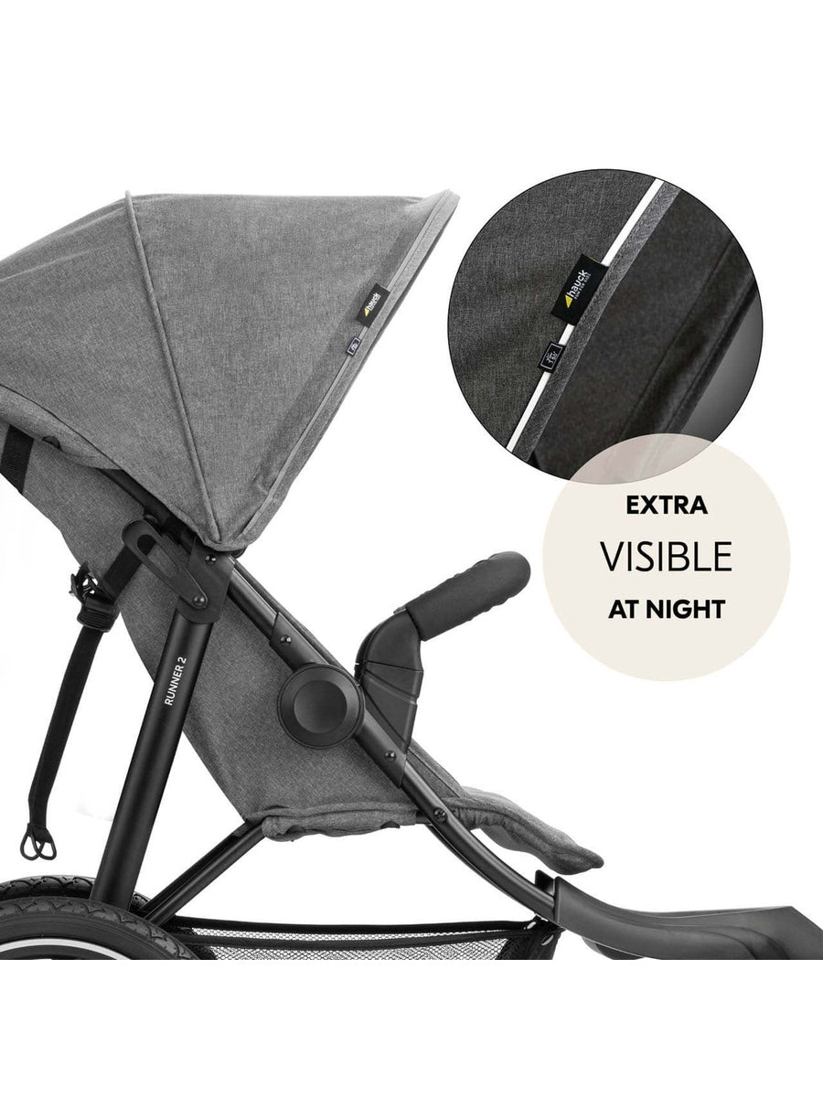 Hauck Runner 2 - All-Terrain Pushchair - Melange Grey