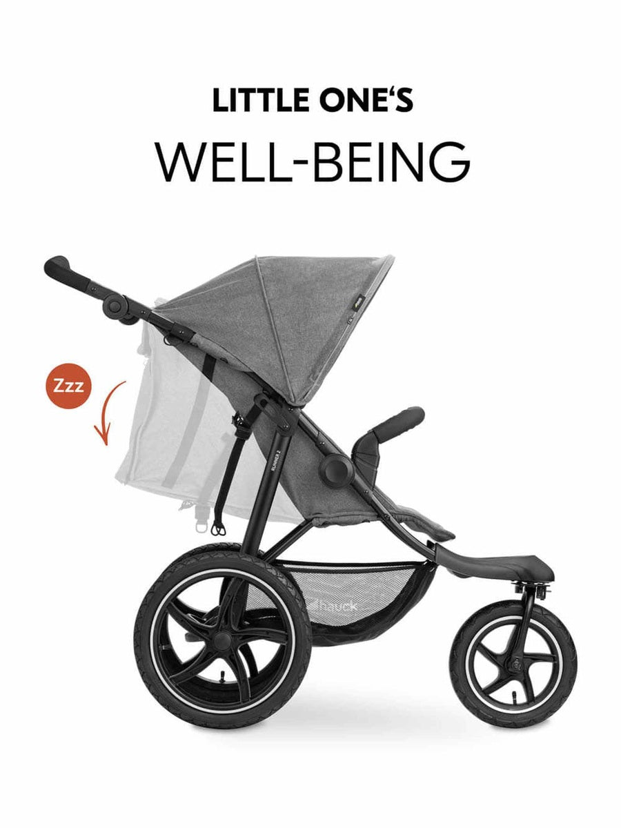 Hauck Runner 2 - All-Terrain Pushchair - Melange Grey