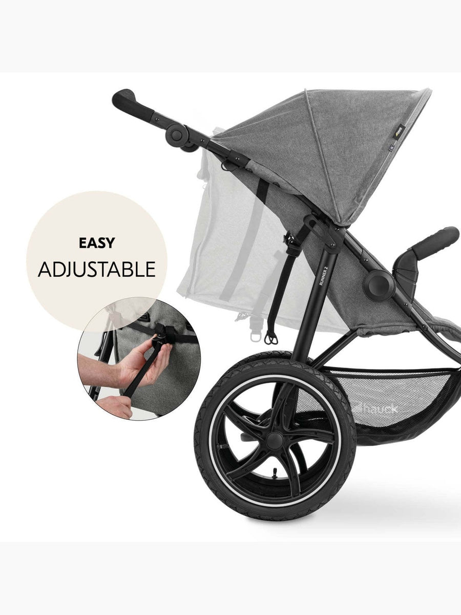 Hauck Runner 2 - All-Terrain Pushchair - Melange Grey
