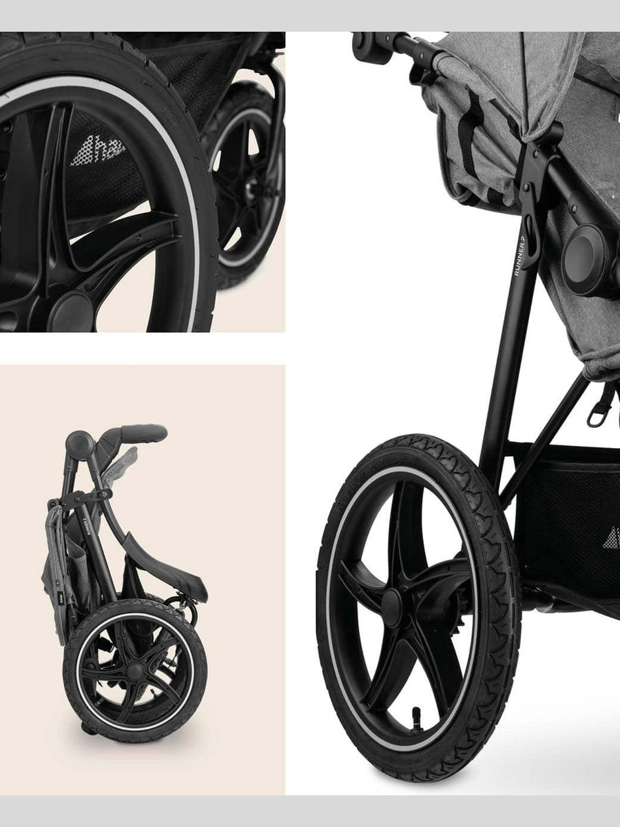 Hauck Runner 2 - All-Terrain Pushchair - Melange Grey