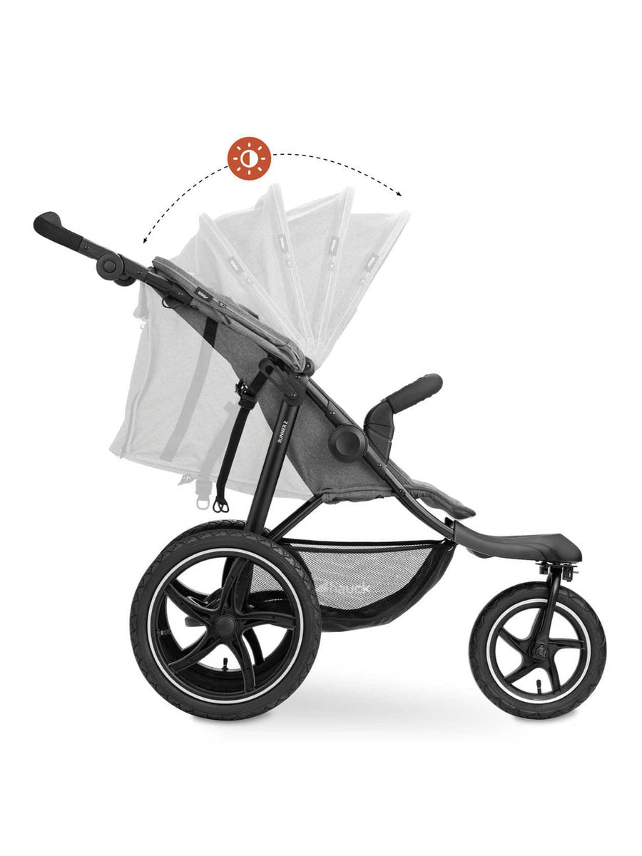 Hauck Runner 2 - All-Terrain Pushchair - Melange Grey