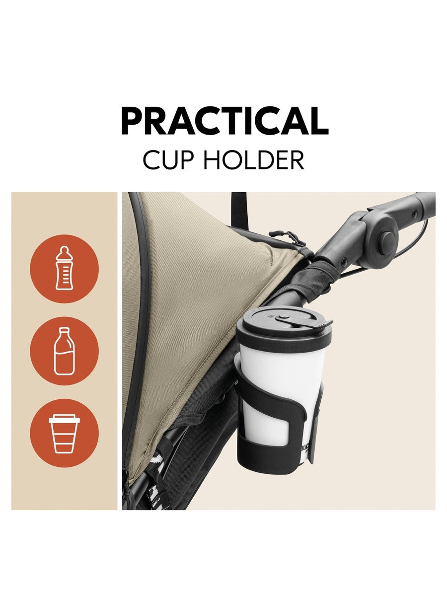 Hauck Runner 3 - All-Terrain Pushchair with Handbrake & Air Wheels - Olive