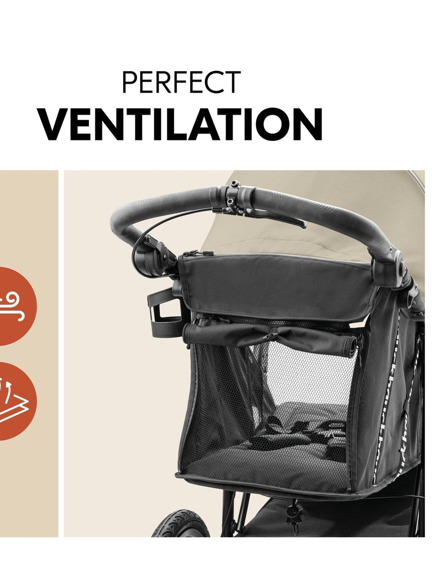 Hauck Runner 3 - All-Terrain Pushchair with Handbrake & Air Wheels - Olive