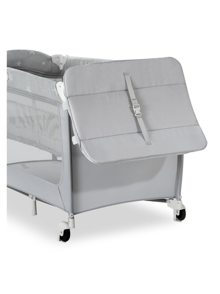 Hauck Sleep N Play Center - Travel Cot & Playpen - Grey Stars