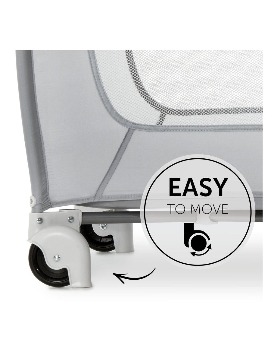 Hauck Sleep N Play Center - Travel Cot & Playpen - Grey Stars