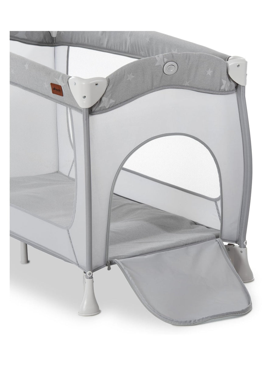Hauck Sleep N Play Center - Travel Cot & Playpen - Grey Stars