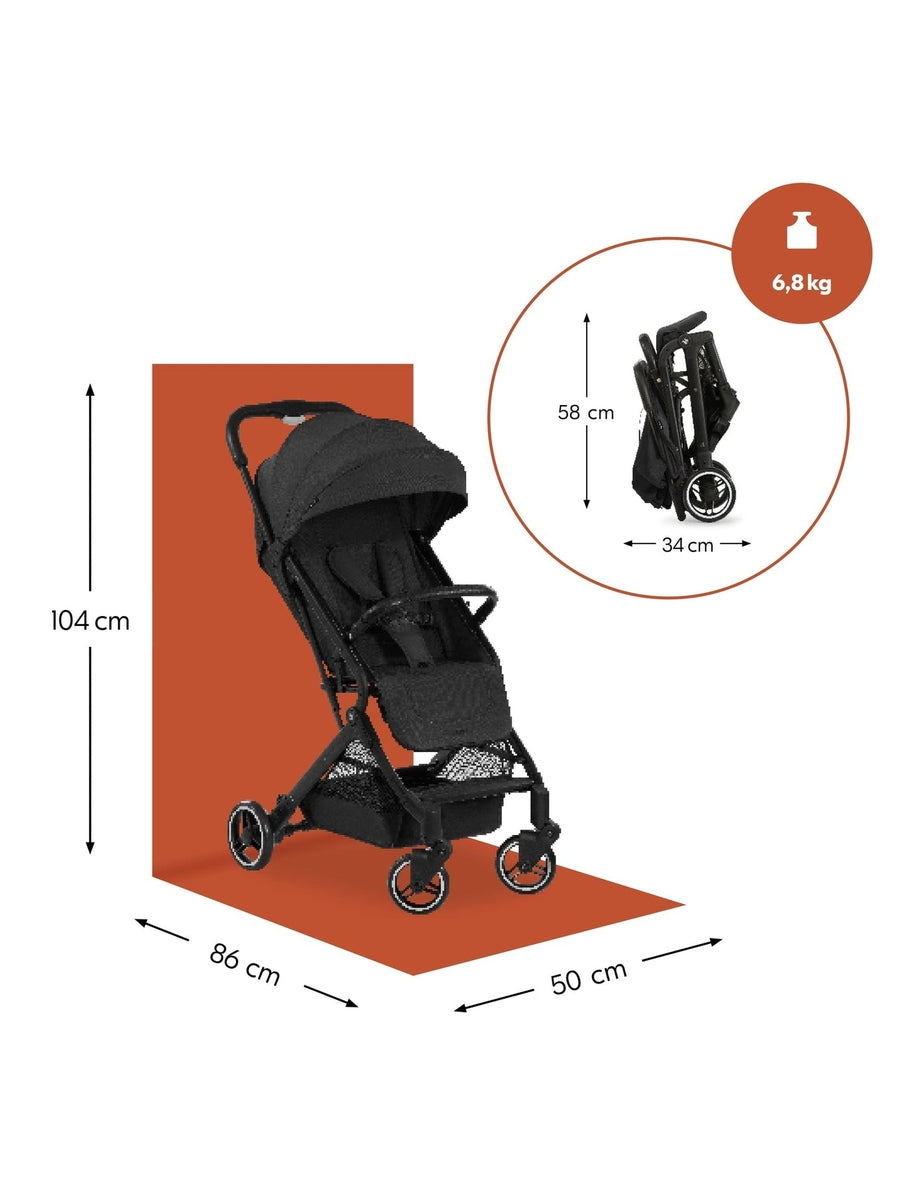Hauck Travel N Care - Compact Baby Stroller - Black
