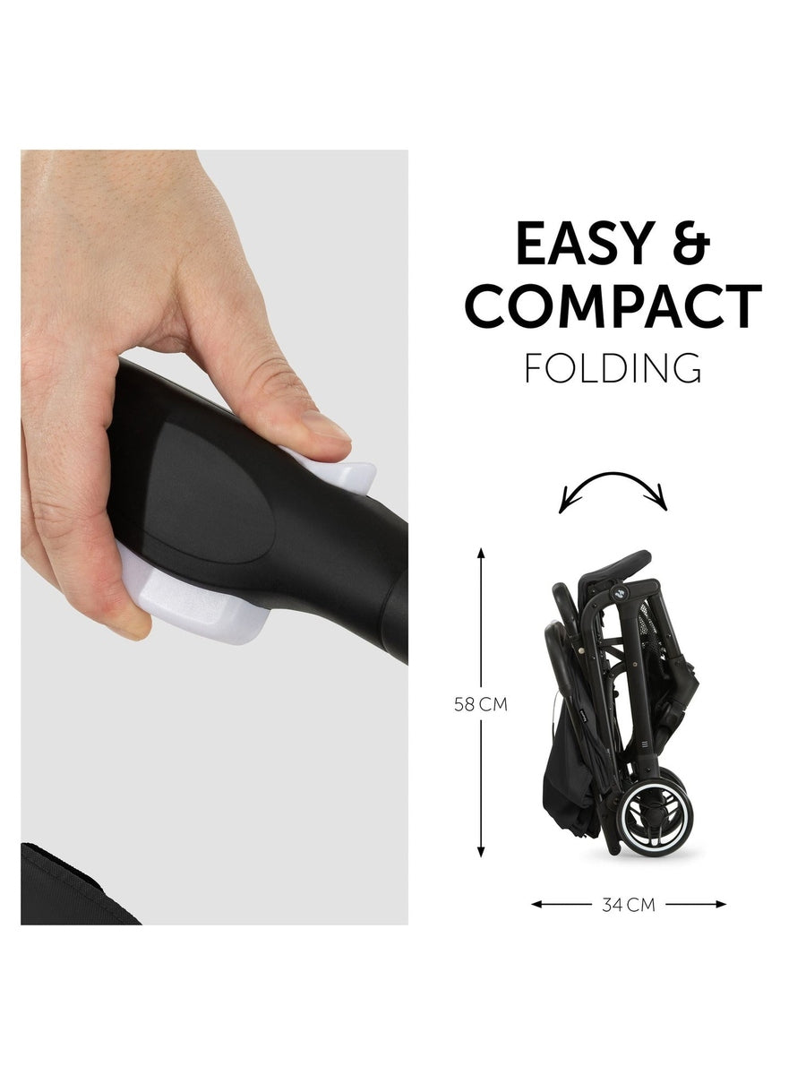 Hauck Travel N Care - Compact Baby Stroller - Black